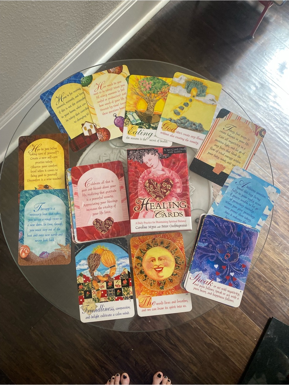 HEALING CARDS CAROLINE MYSS 50 Cards with Booklet